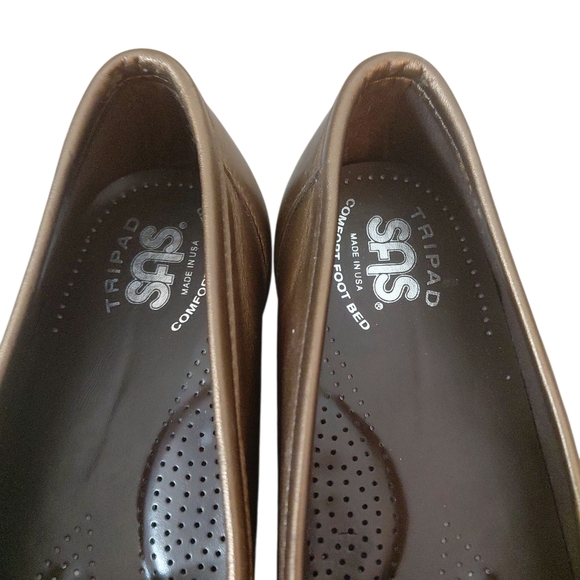 SAS Black Flats Comfortable Loafers - Picture 4 of 10